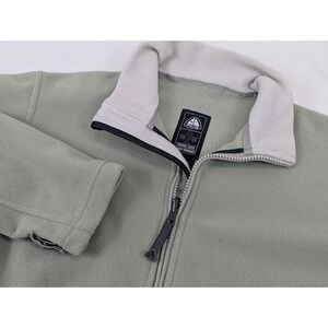 Nike‎ ACG Jacket Fleece Womans Medium Thermal Fit 2 Snow Green Packable Zip Up